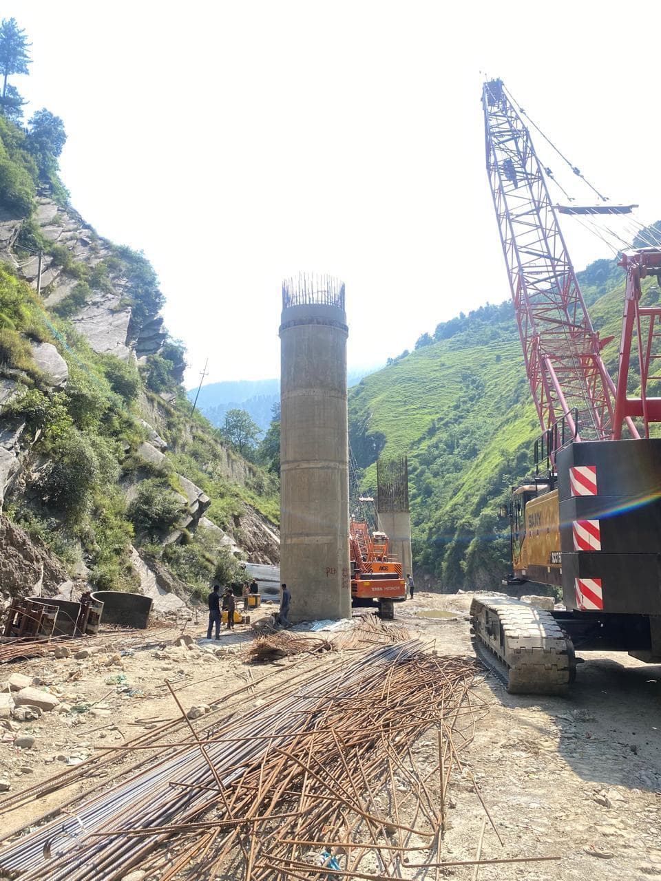 Bridge pier crane — WanX Infra project
