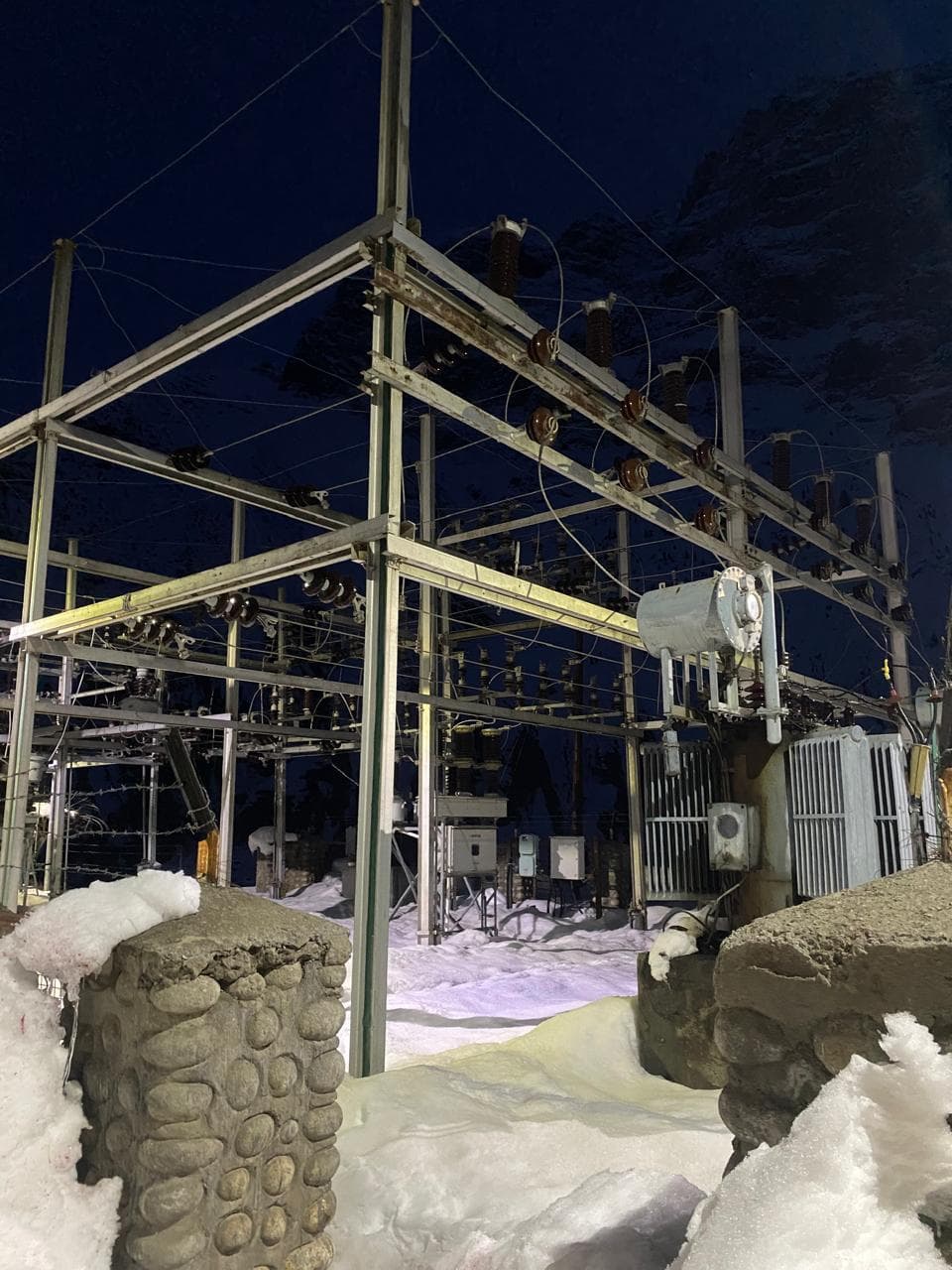 Substation snow — WanX Infra project