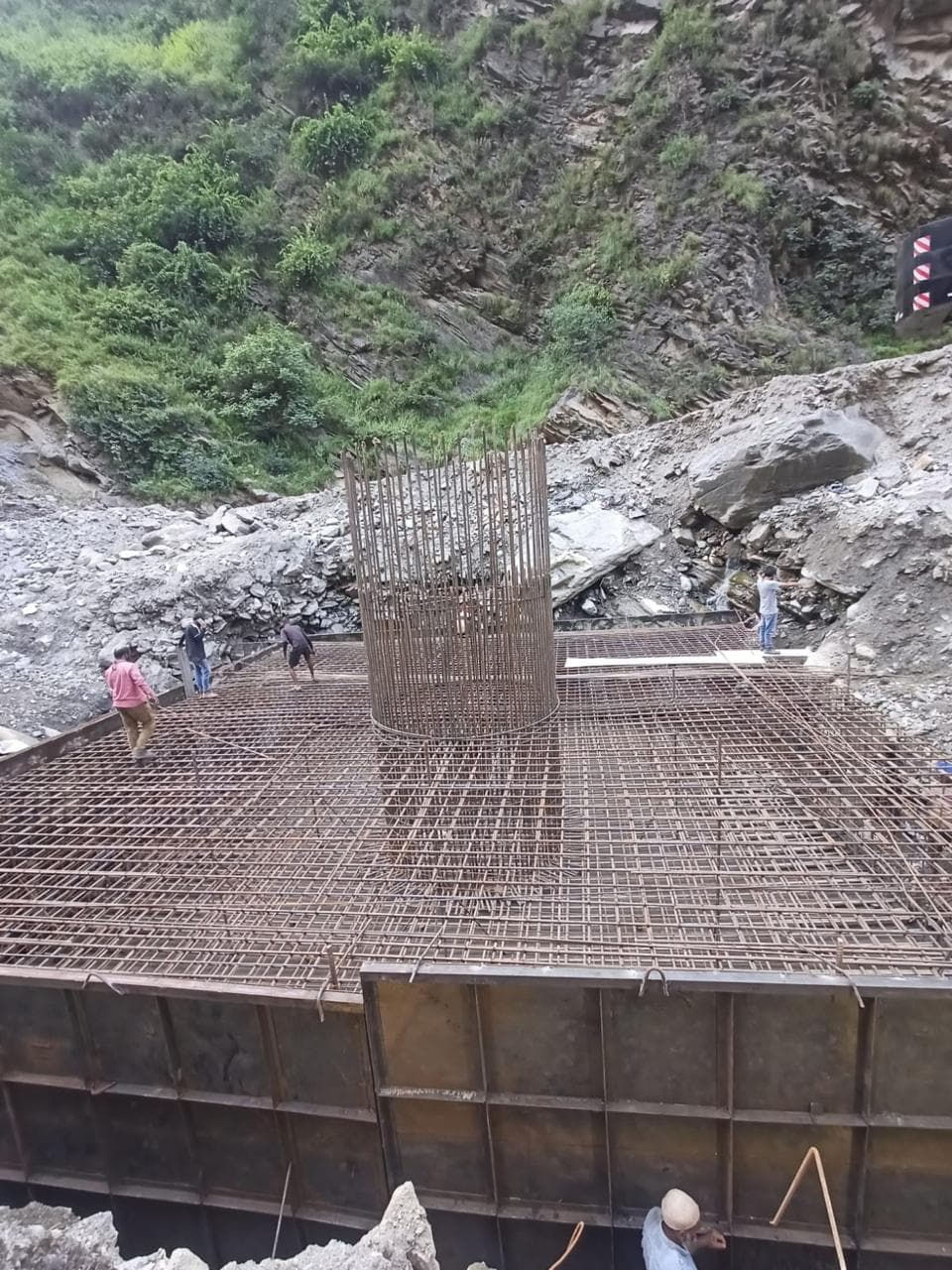 Bridge pier foundation cage — WanX Infra project