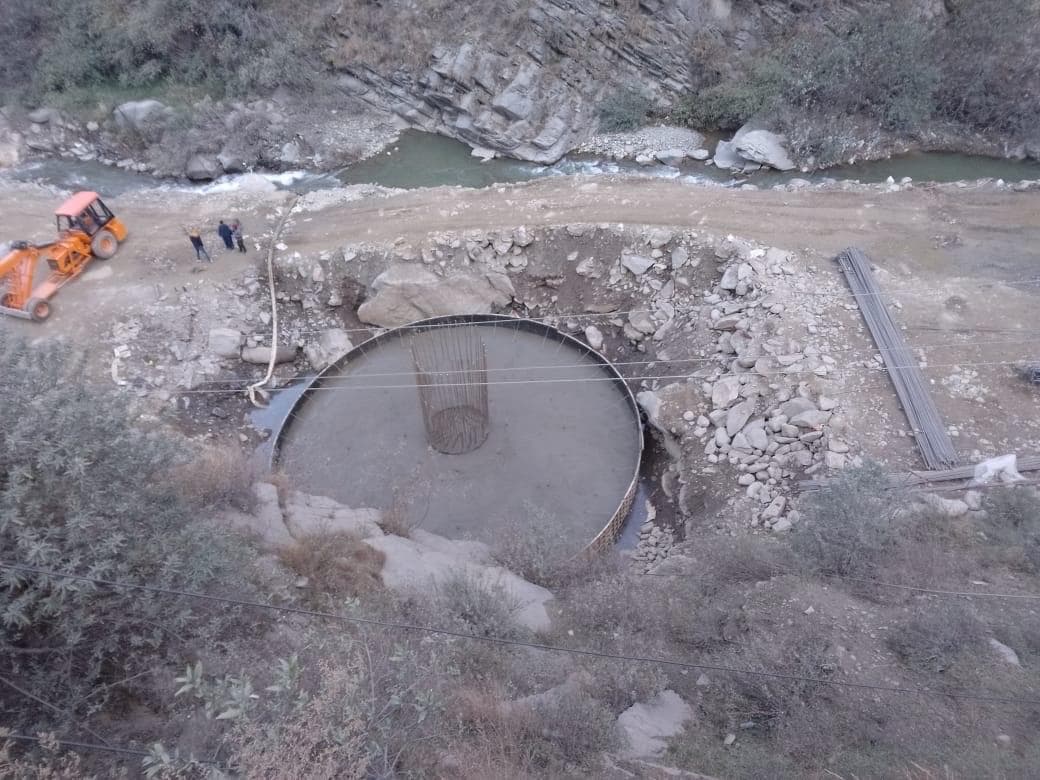 Bridge well foundation river — WanX Infra project