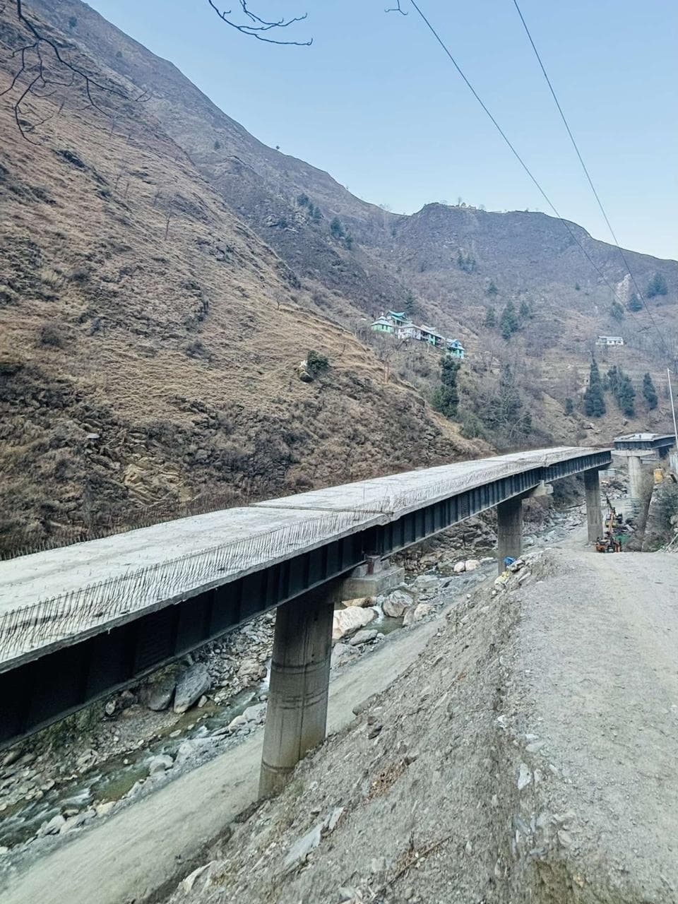 Completed steel girder bridge — WanX Infra project