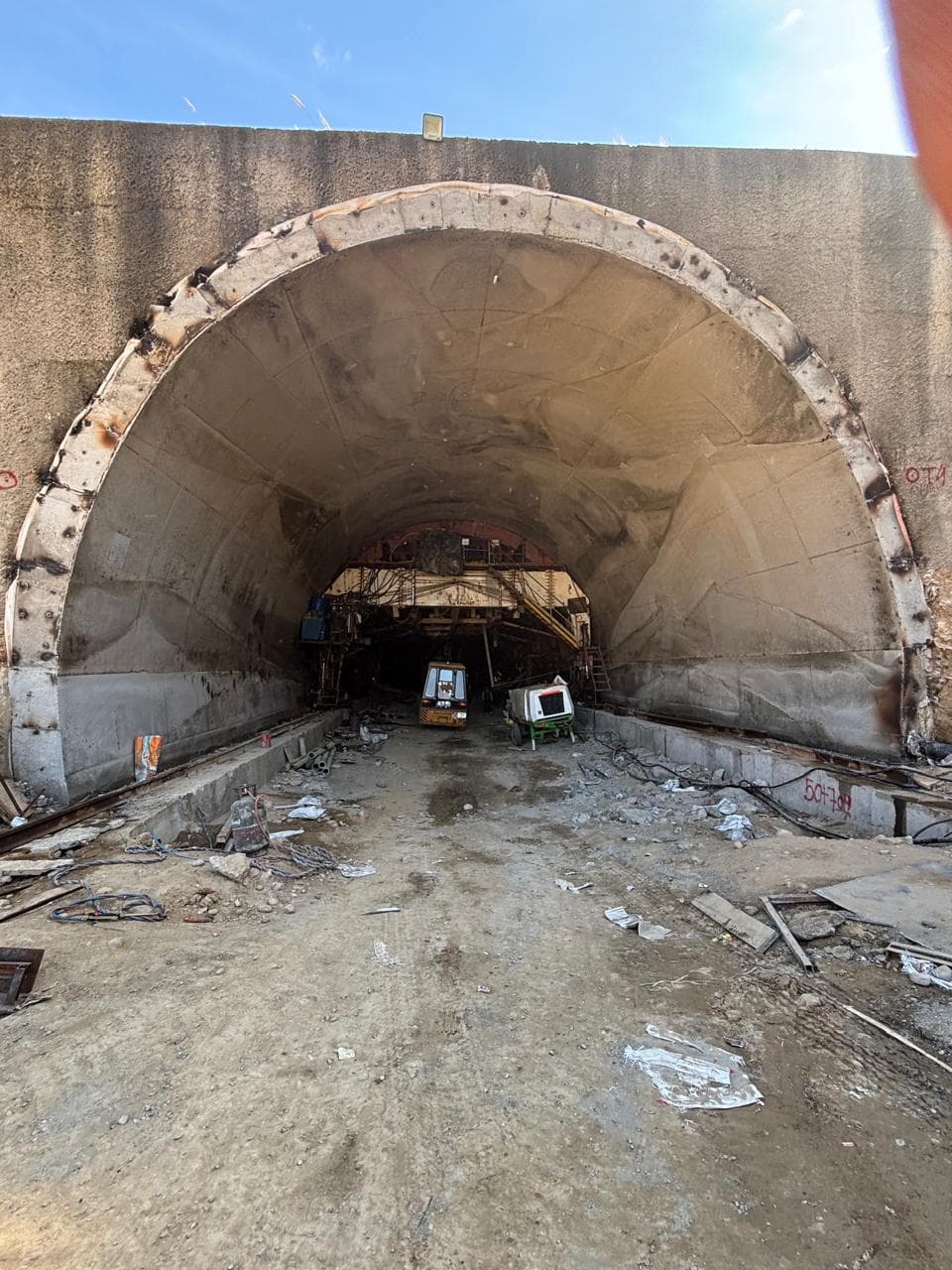 Completed tunnel portal — WanX Infra project
