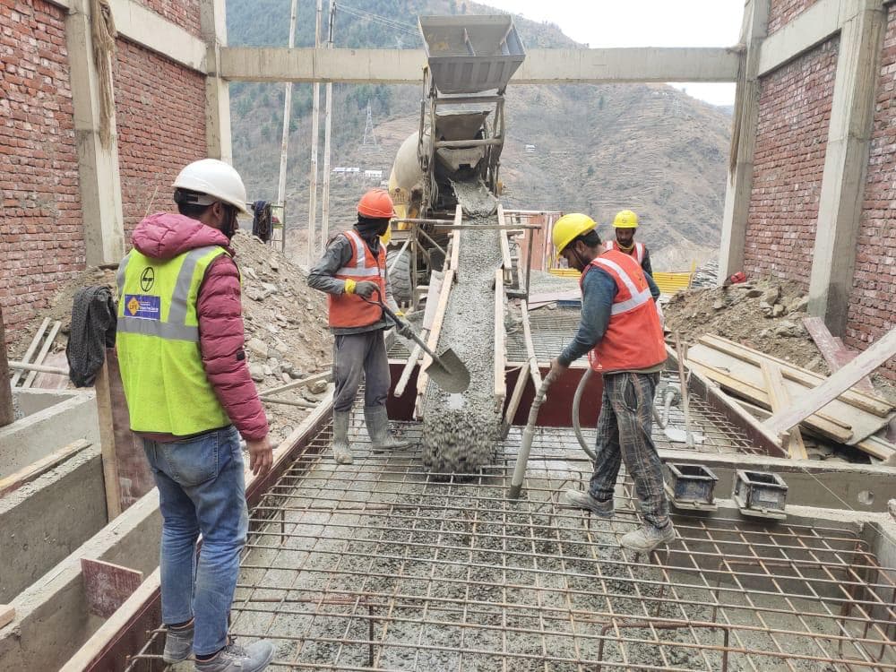 Rcc slab concreting — WanX Infra project