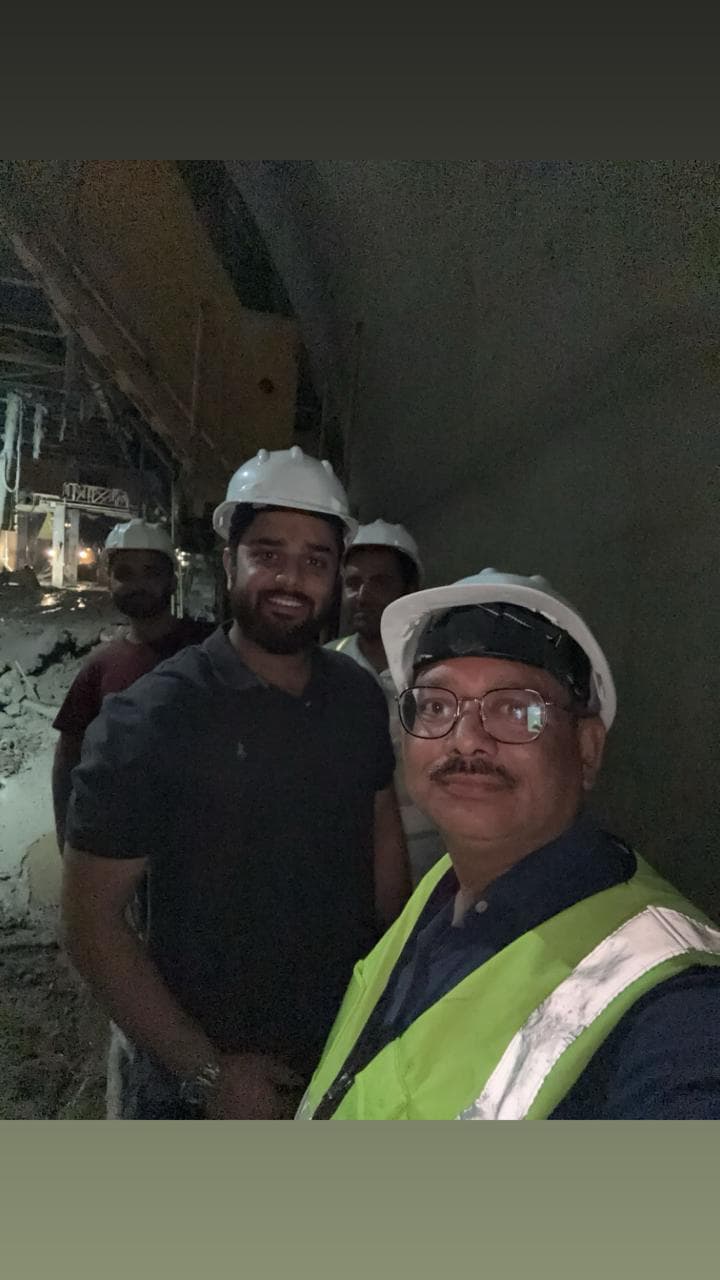 WanX Infra team inside a tunnel